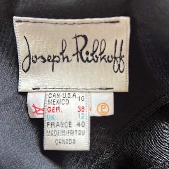 Joseph Ribkoff Blk Fur Trimmed Shell10 EUC - Picture 6 of 8